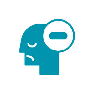 Lower mood/increased worrying. May talk more negatively.